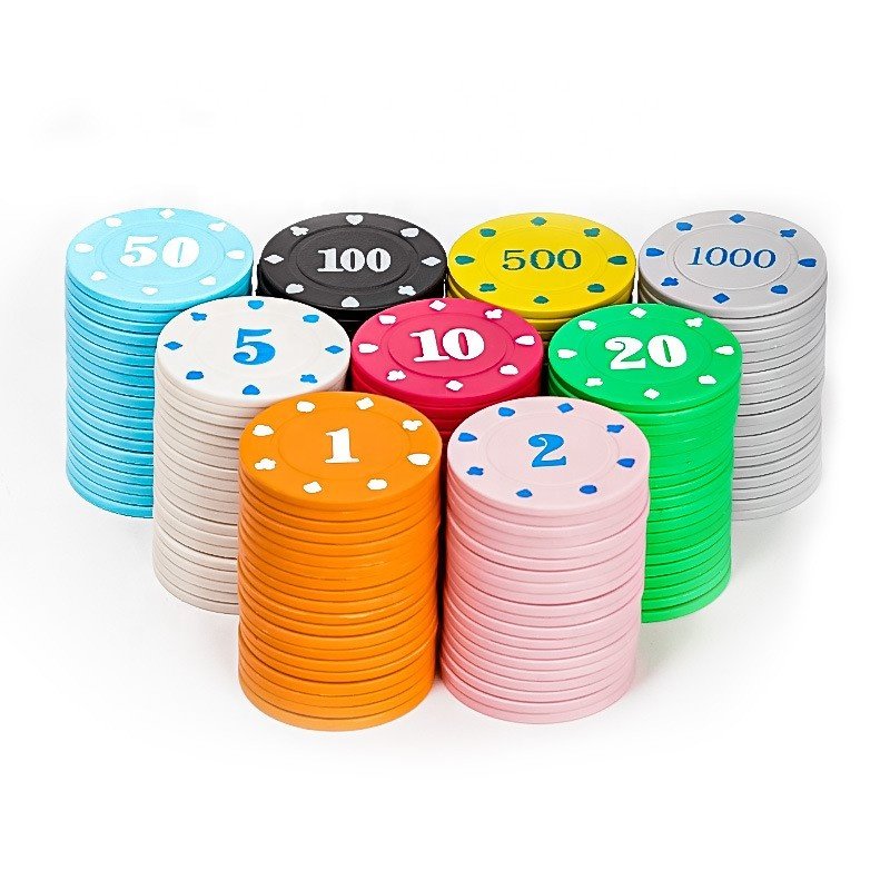 Hot Sale wholesale casino tray lays Plastic with custom logo Round coin supplier gambling Club Poker Chip