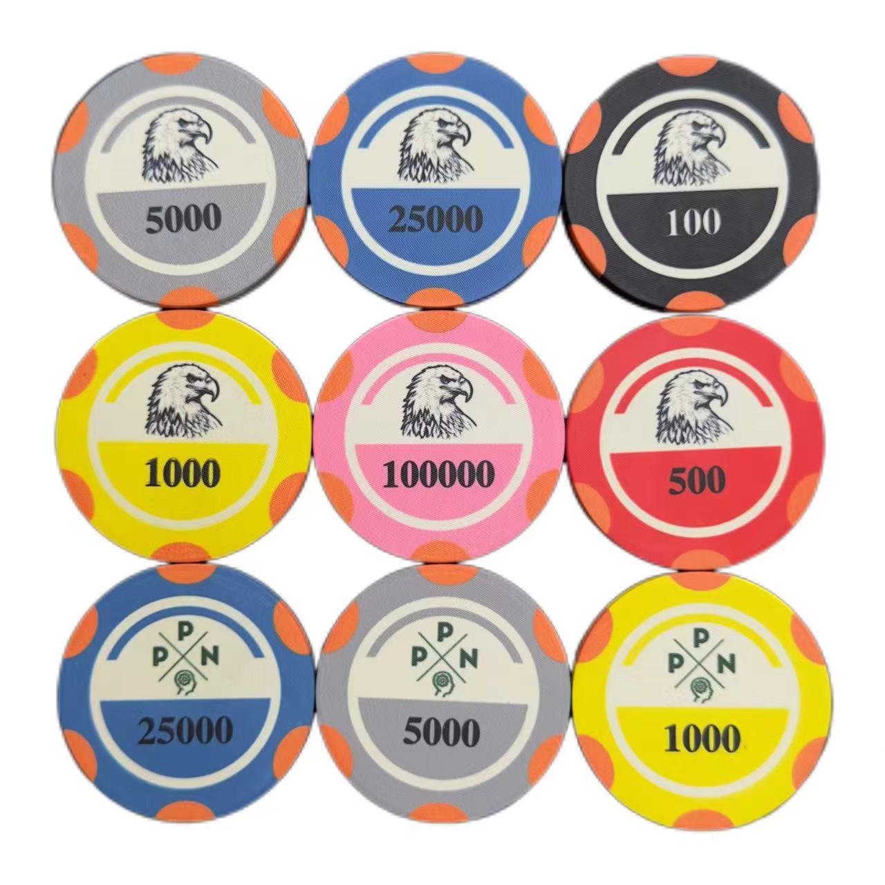 Professional High-end Ceramic Poker Chip Customization Service For Casino