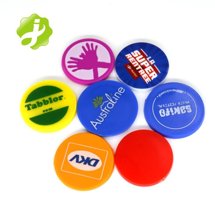 Manufacturer Custom Plastic Color Coin 23MM Game Currency chip Token