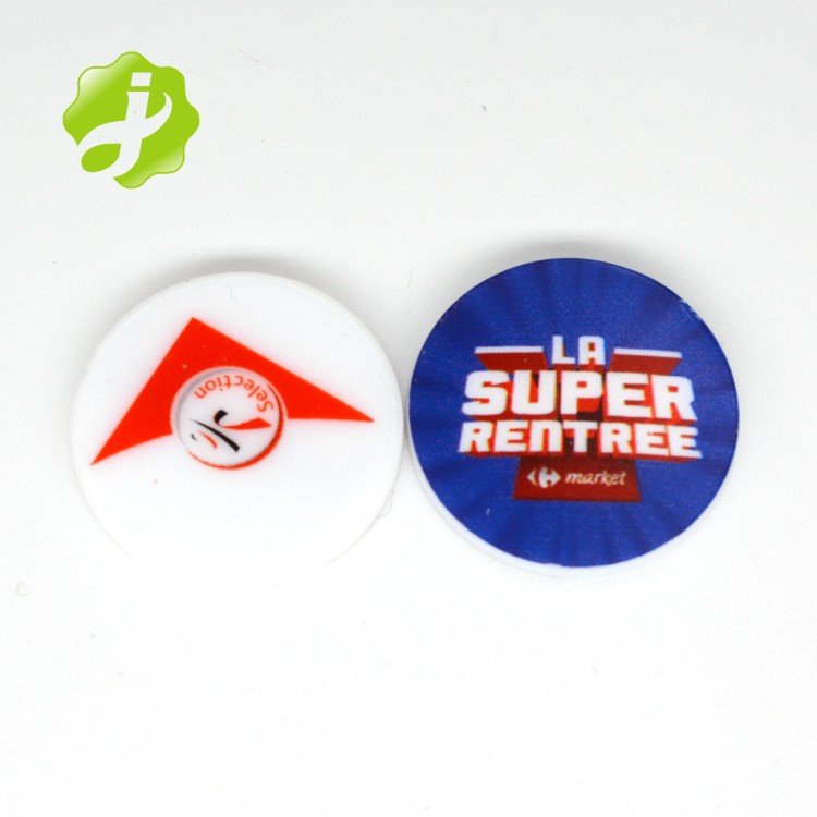 Manufacturer Custom Plastic Color Coin 23MM Game Currency chip Token