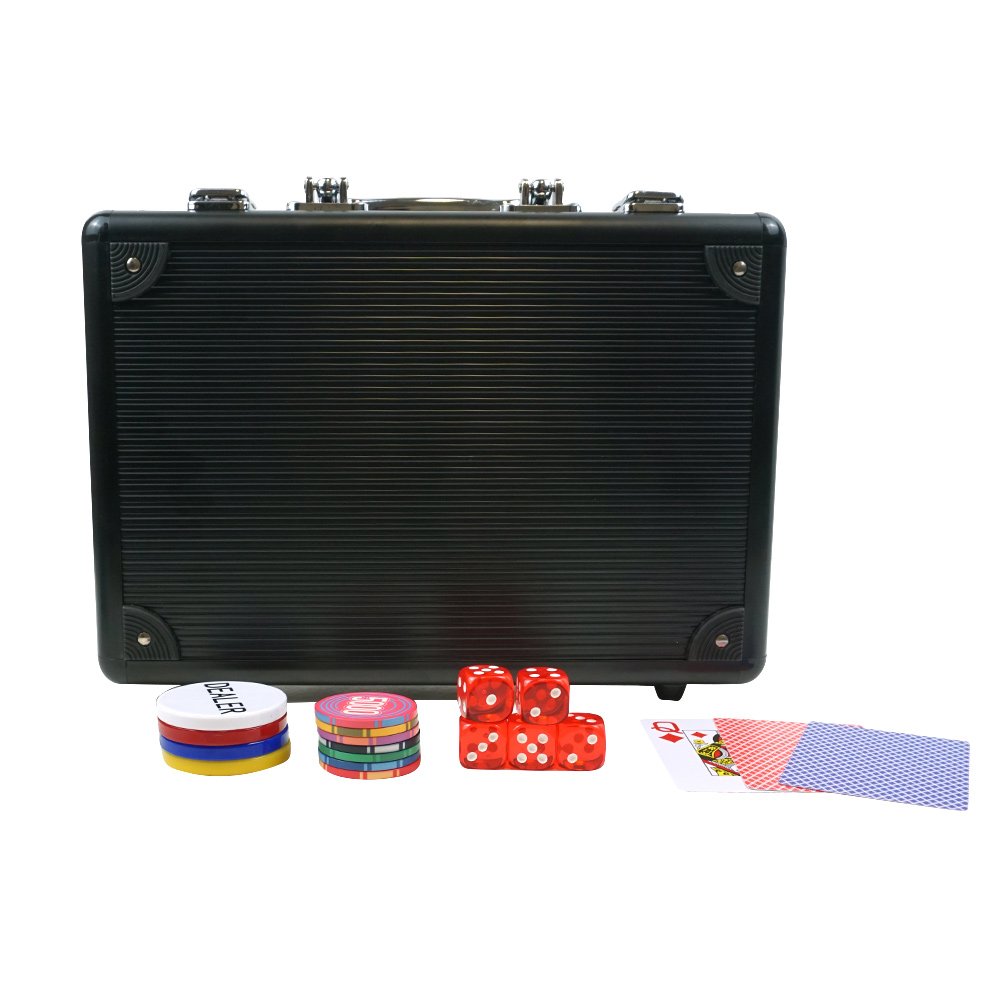 Casino One Stop Shop Equipment Poker Chip Sets Briefcase Customized Ceramic Clay ABS Chip Aluminum Case chip Sets