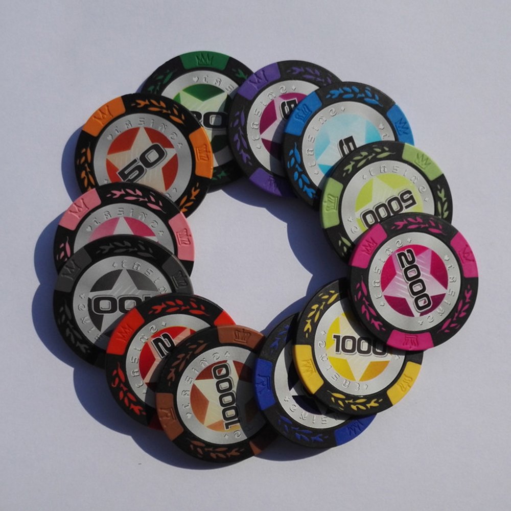 High Quality 14G Clay Chips Wholesale Personalize Logo Ceramic ABS Clay Texas Hold'em Poker Chips for Promotion Game