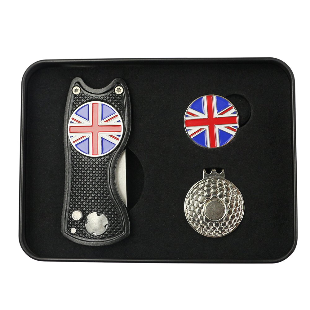 Factory Wholesale Custom Golf Accessories Series Golf Gift Set With Golf Tee Magnetic Divot Tool And Ball Marker