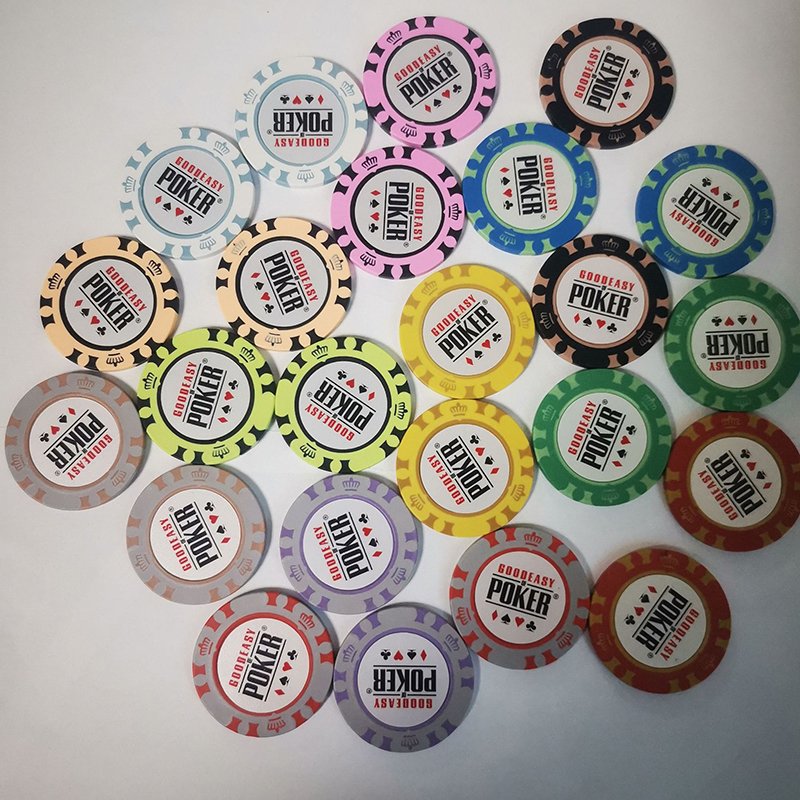 Casino Clay Chips With Custom Sticker, Pure Clay Casino Poker Chips, 14g Professional Casino Clay Chips