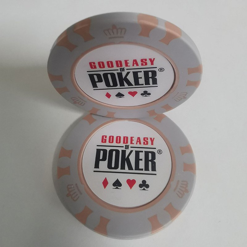 Casino Clay Chips With Custom Sticker, Pure Clay Casino Poker Chips, 14g Professional Casino Clay Chips
