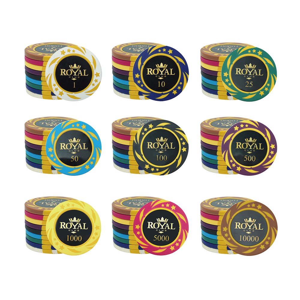 Casino Bar Boardroom Wholesale Cheap Clay Chips Customized Chip Stickers 14G Casino Chip Coins for gambling game