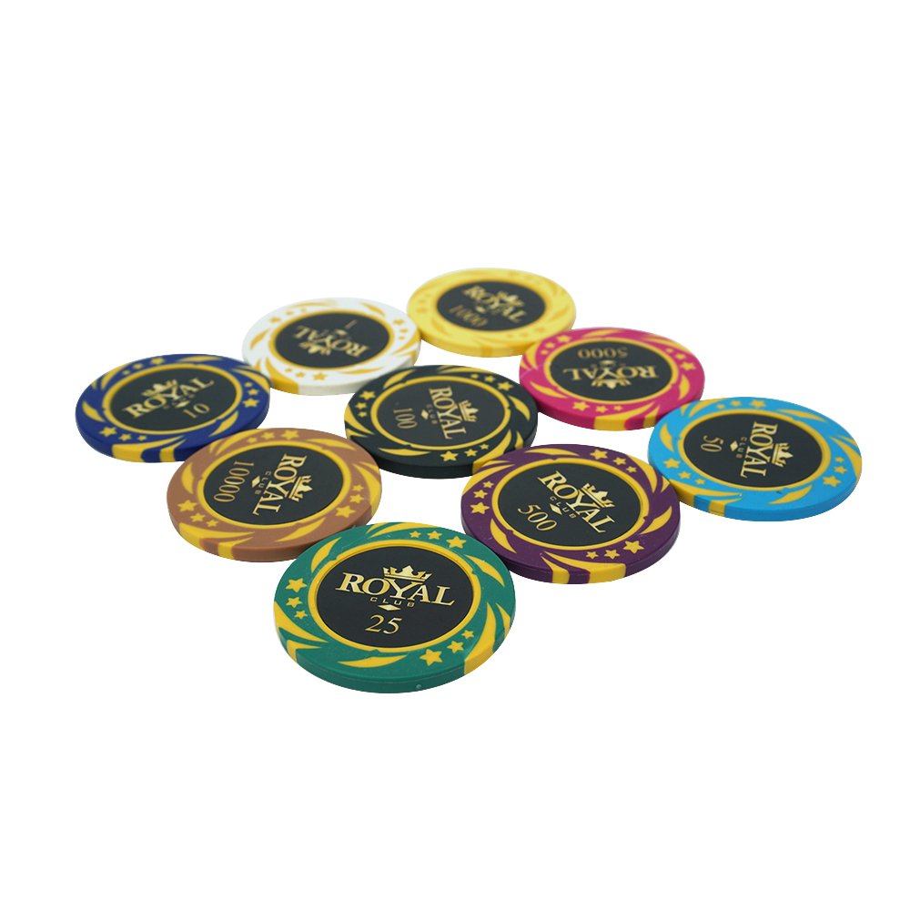 Casino Bar Boardroom Wholesale Cheap Clay Chips Customized Chip Stickers 14G Casino Chip Coins for gambling game