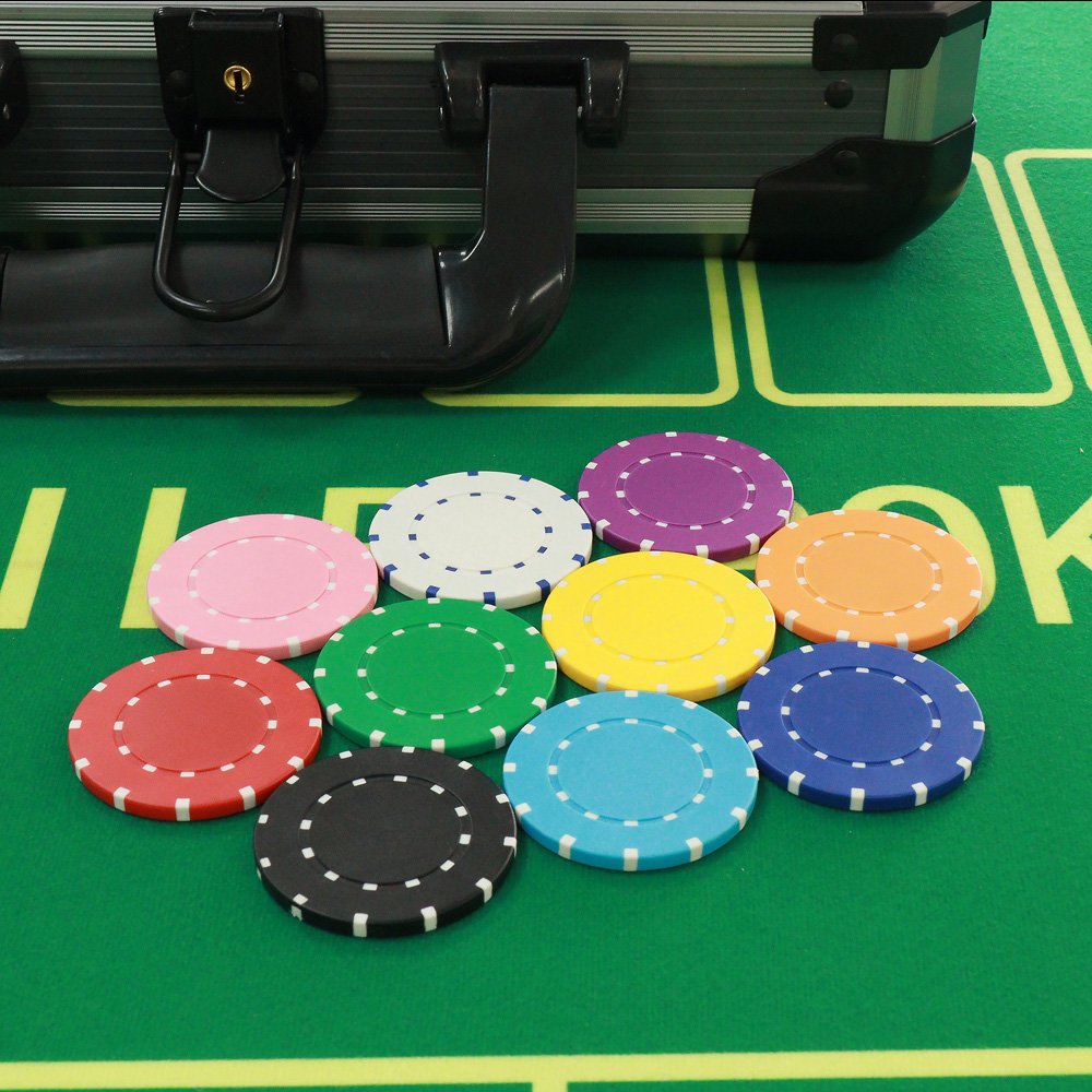 40mm customisable colour ABS roulette chips poker game club custom print logo ABS poker chips for casino