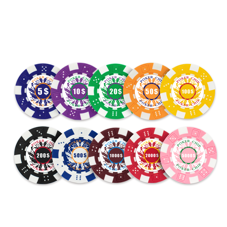 YH Wholesale Factory Supply Cheap Price Poker Chips Casino ABS 500 Poker Chip Sets