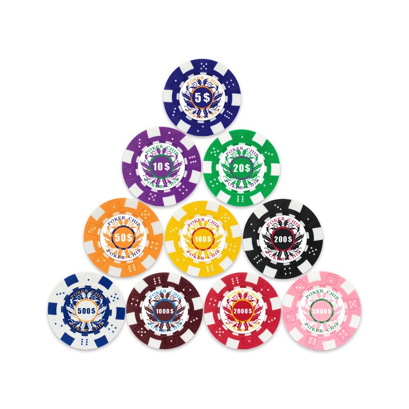 YH Wholesale Factory Supply Cheap Price Poker Chips Casino ABS 500 Poker Chip Sets