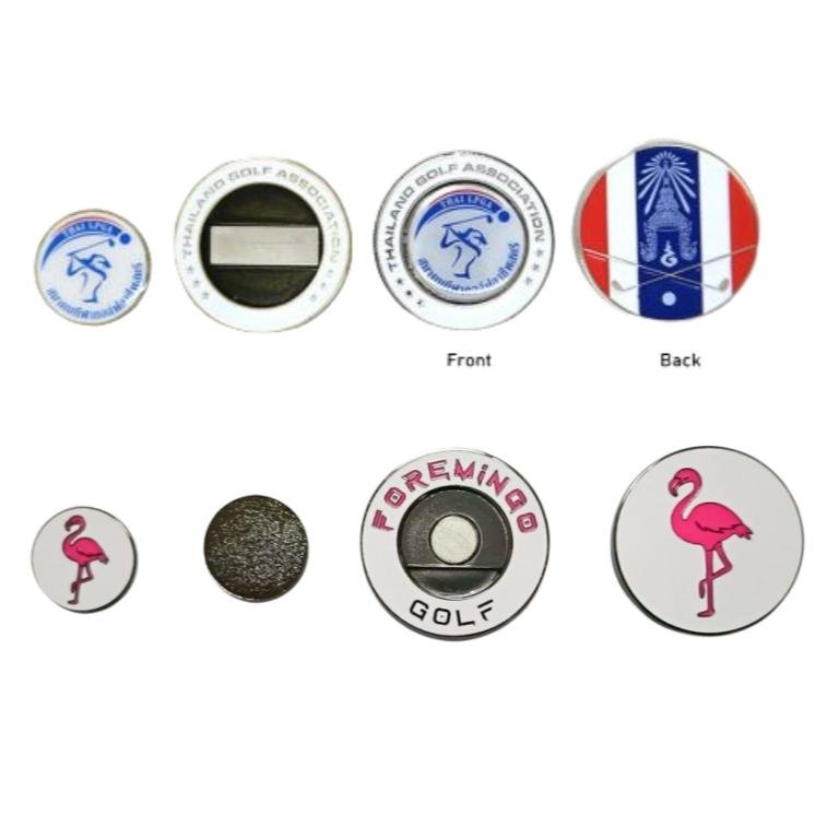 Custom Poker Chip Golf Marker Clip 3d Coin Design Magnetic Golf Ball Marker Coin for Golf Club