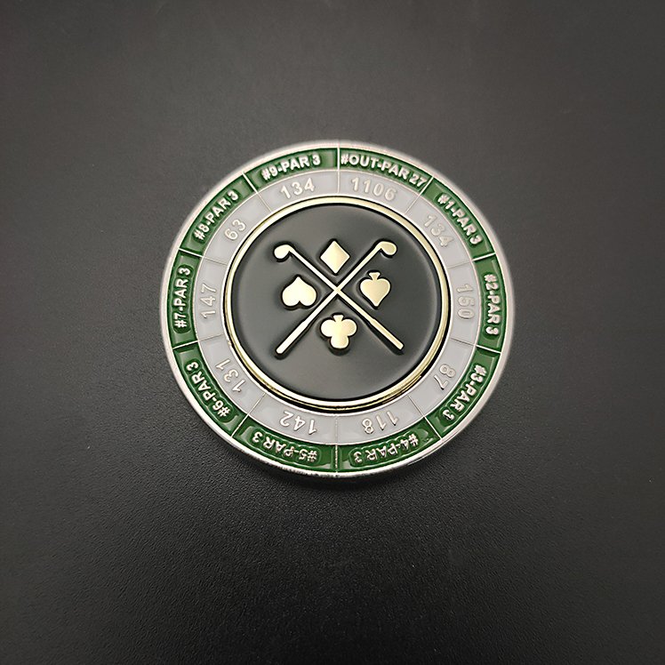 American metal us challenge coin gold and silver custom poker coins