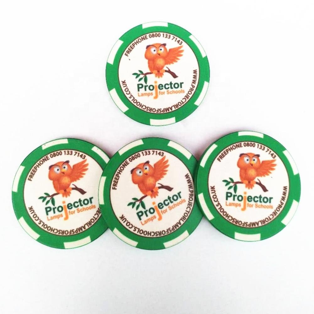 Custom 10G ceramic poker chip with your imagine