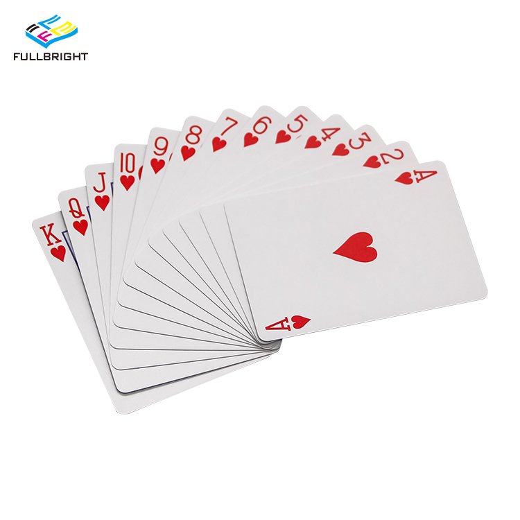 Custom Printing Size Party Black Poker Chips Advertising Playing Paper Cards Deck Of Card Game For Sale