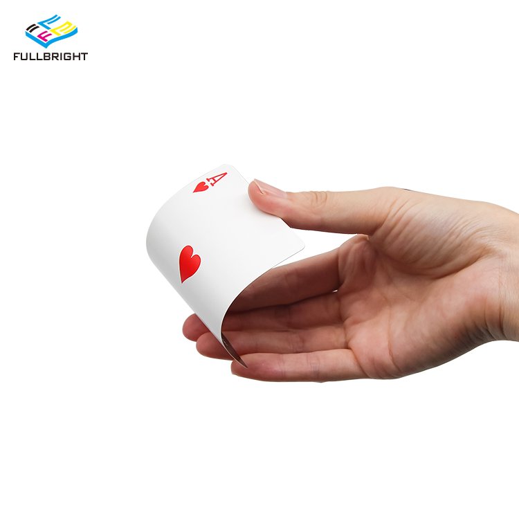 Custom Printing Size Party Black Poker Chips Advertising Playing Paper Cards Deck Of Card Game For Sale