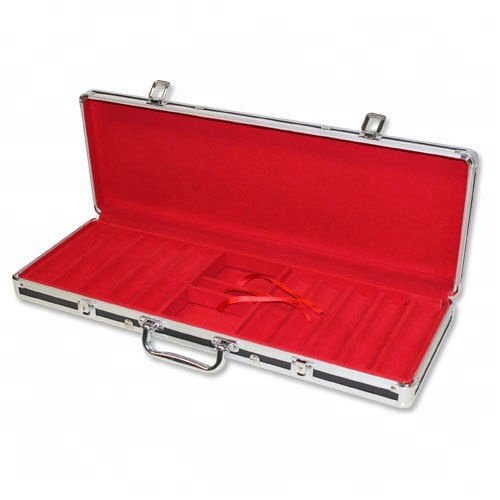 New 500 Milano 10g Clay Poker Chips Set with Black Aluminum Case