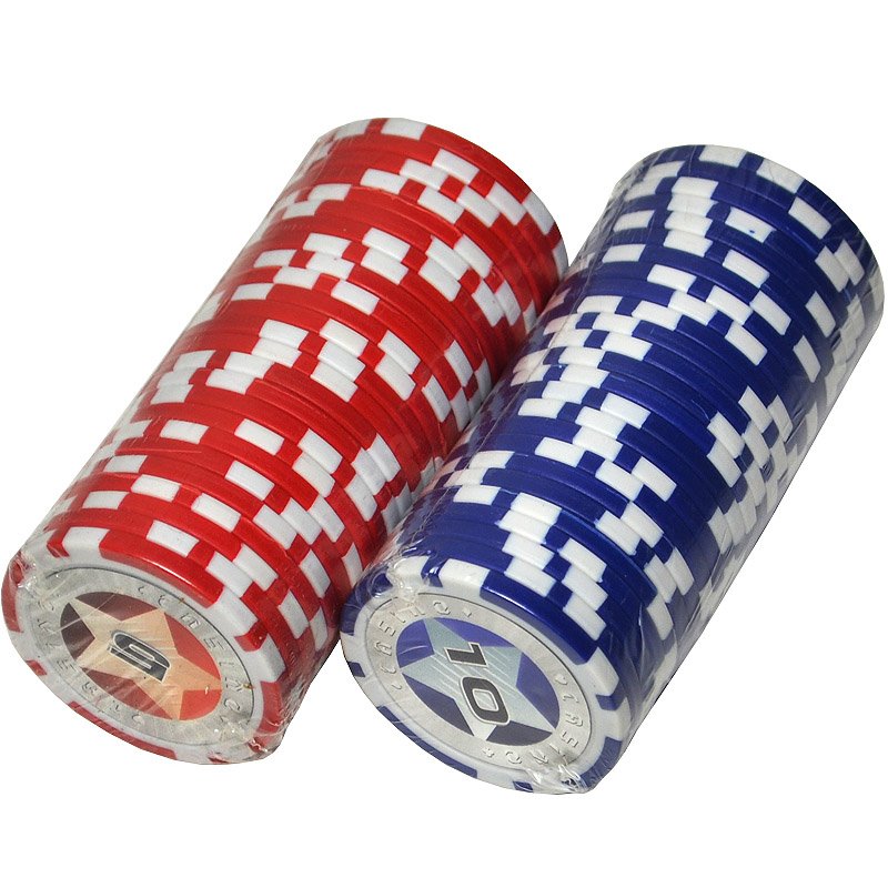 Custom Logo & Pattern ABS Metal Composite Poker Chips for Casino Token & Club Room Use