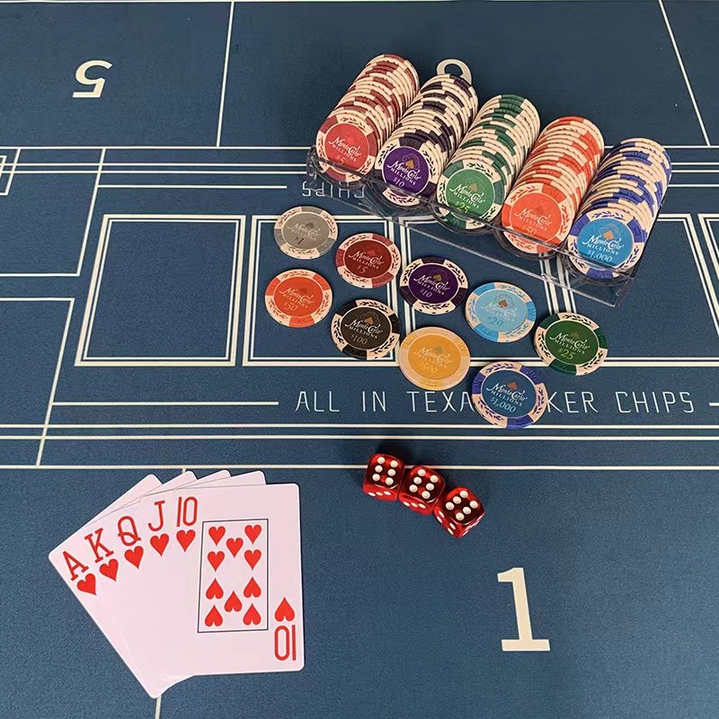Direct Sale 14g Poker Clay Chip Two Color Wheat Ear Chip Plastic Game Coins Casino Chips