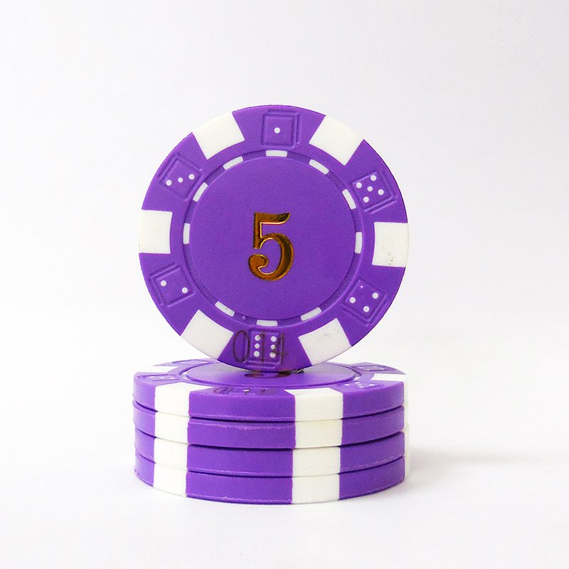 Cheap 40mm ABS Poker Chips Metal Jeton