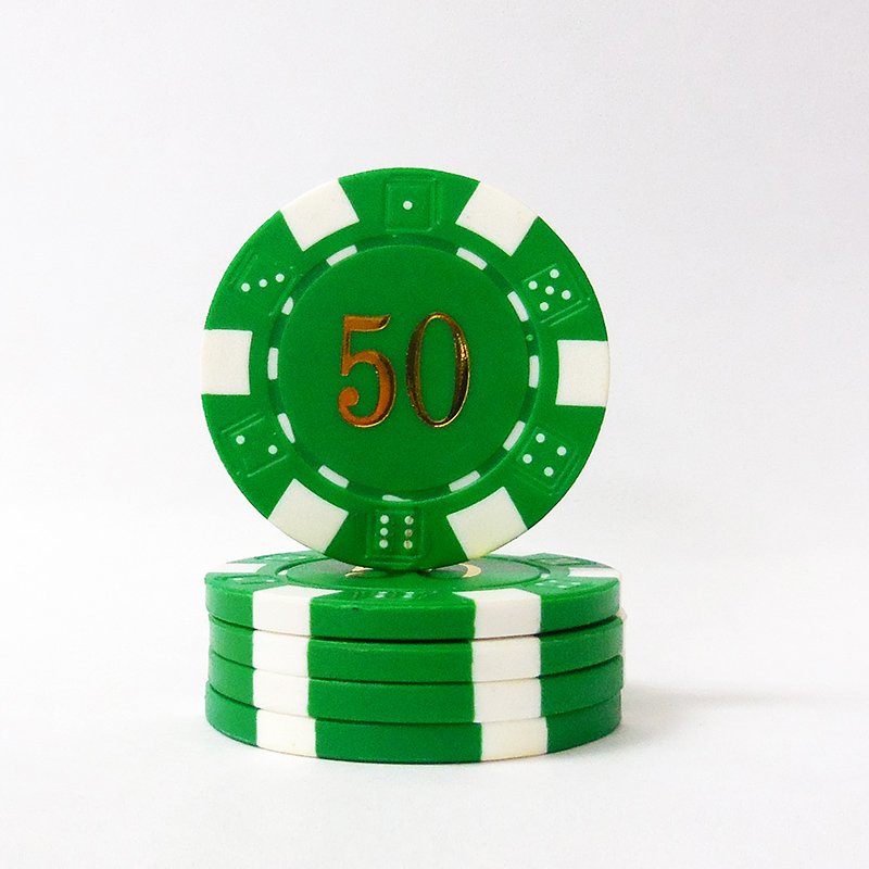 Cheap 40mm ABS Poker Chips Metal Jeton