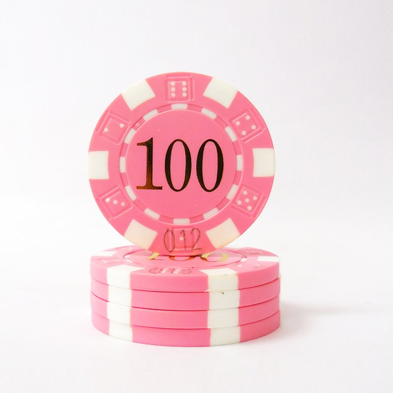 Cheap 40mm ABS Poker Chips Metal Jeton