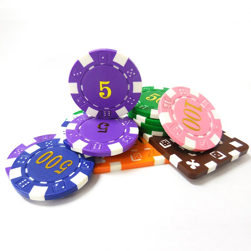 Cheap 40mm ABS Poker Chips Metal Jeton
