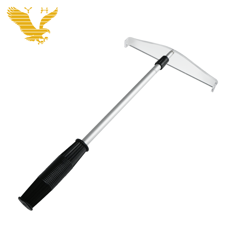 YH Casino Roulette Chip Folding Rake 2-Section Telescope Aluminum Poker Chip Rake For Gambling