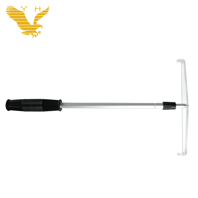 YH Casino Roulette Chip Folding Rake 2-Section Telescope Aluminum Poker Chip Rake For Gambling