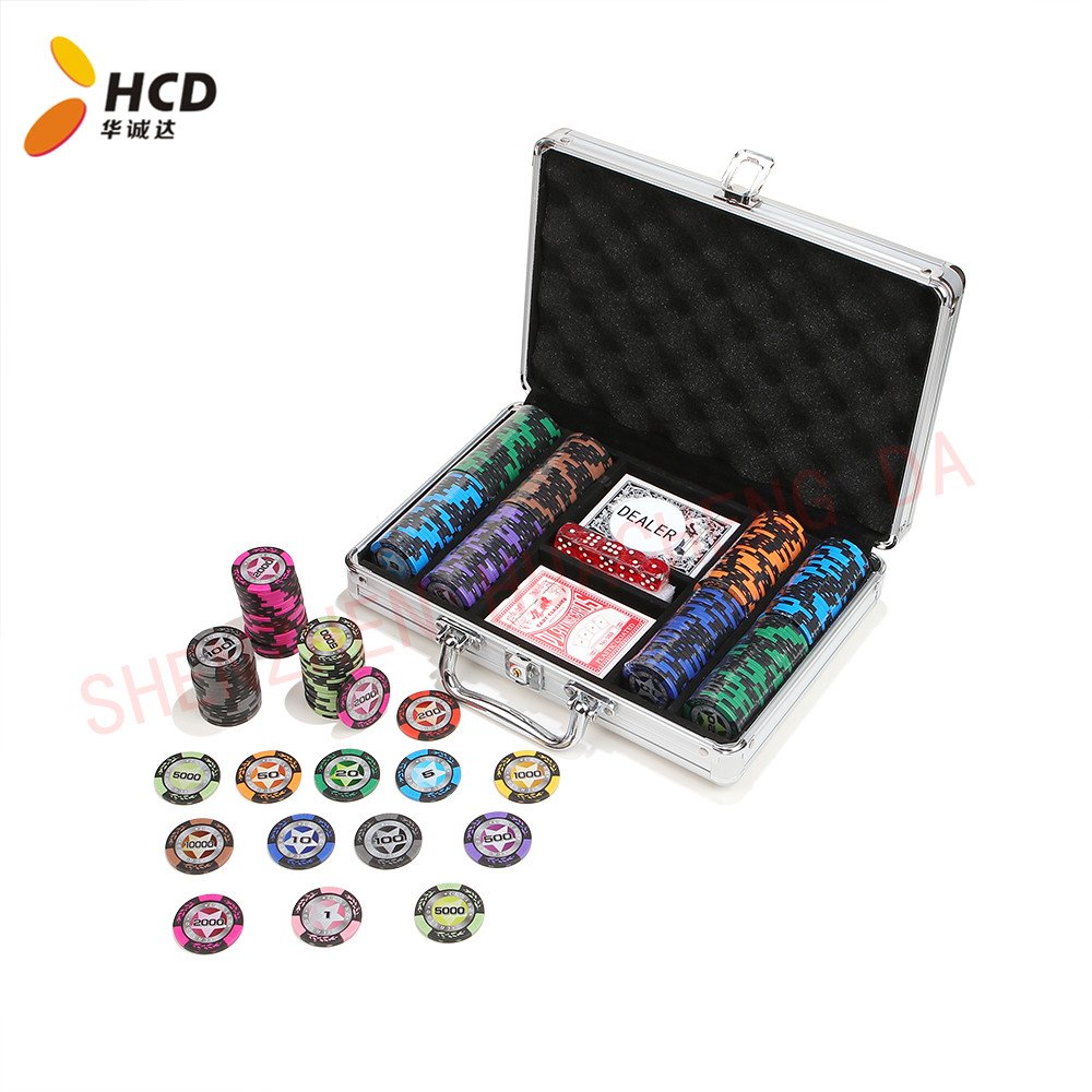 High Quality Professional Grade Poker Chips with Suit Design for Professional Play