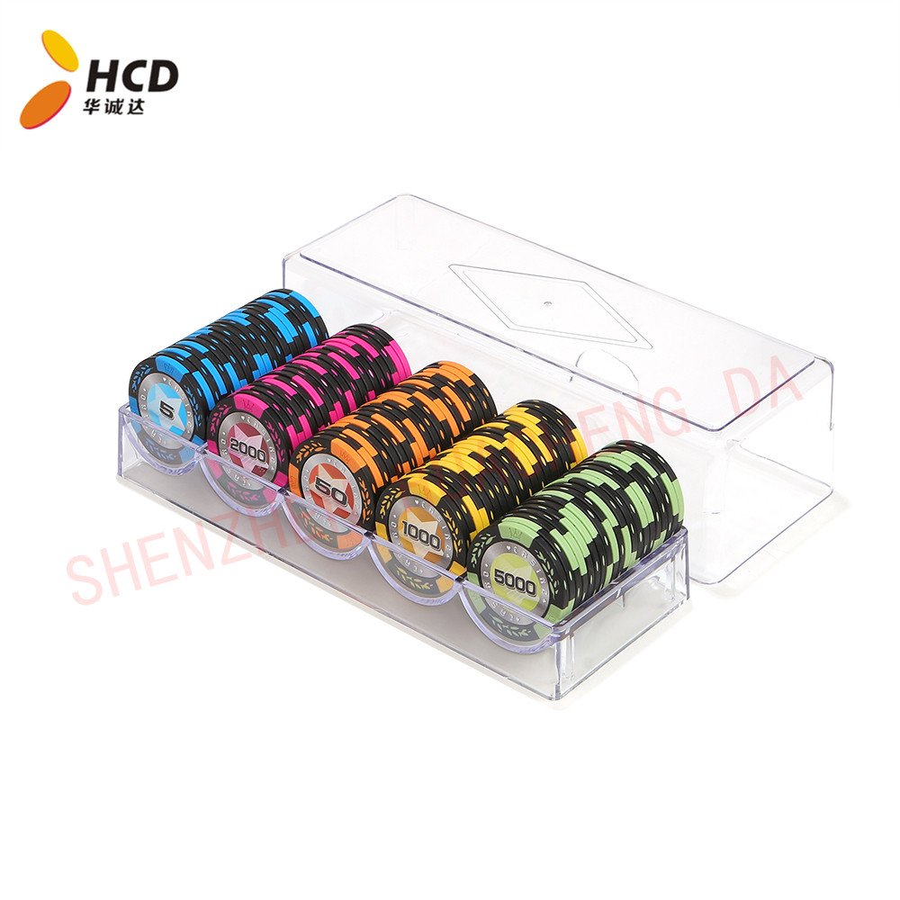 High Quality Professional Grade Poker Chips with Suit Design for Professional Play