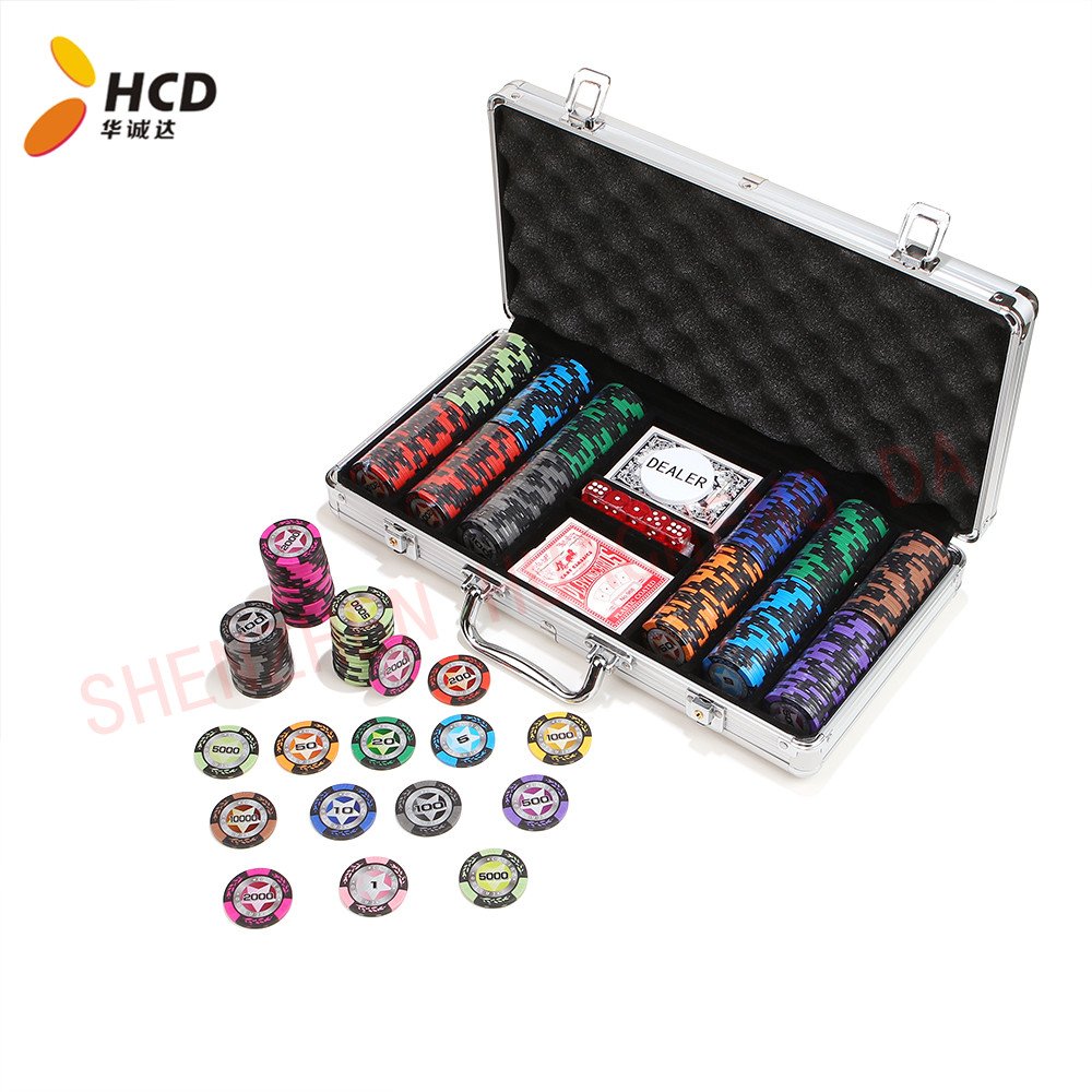 High Quality Professional Grade Poker Chips with Suit Design for Professional Play