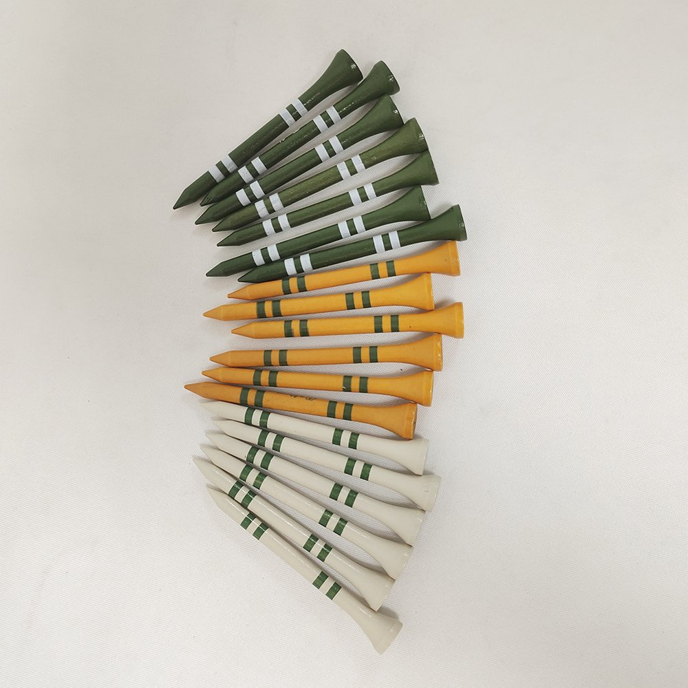 Silk Printing Custom Golf Tees Factory Price Bamboo Bulk Packing Wooden Golf Tee Specialized Plastic Customized Logo Golf Tee