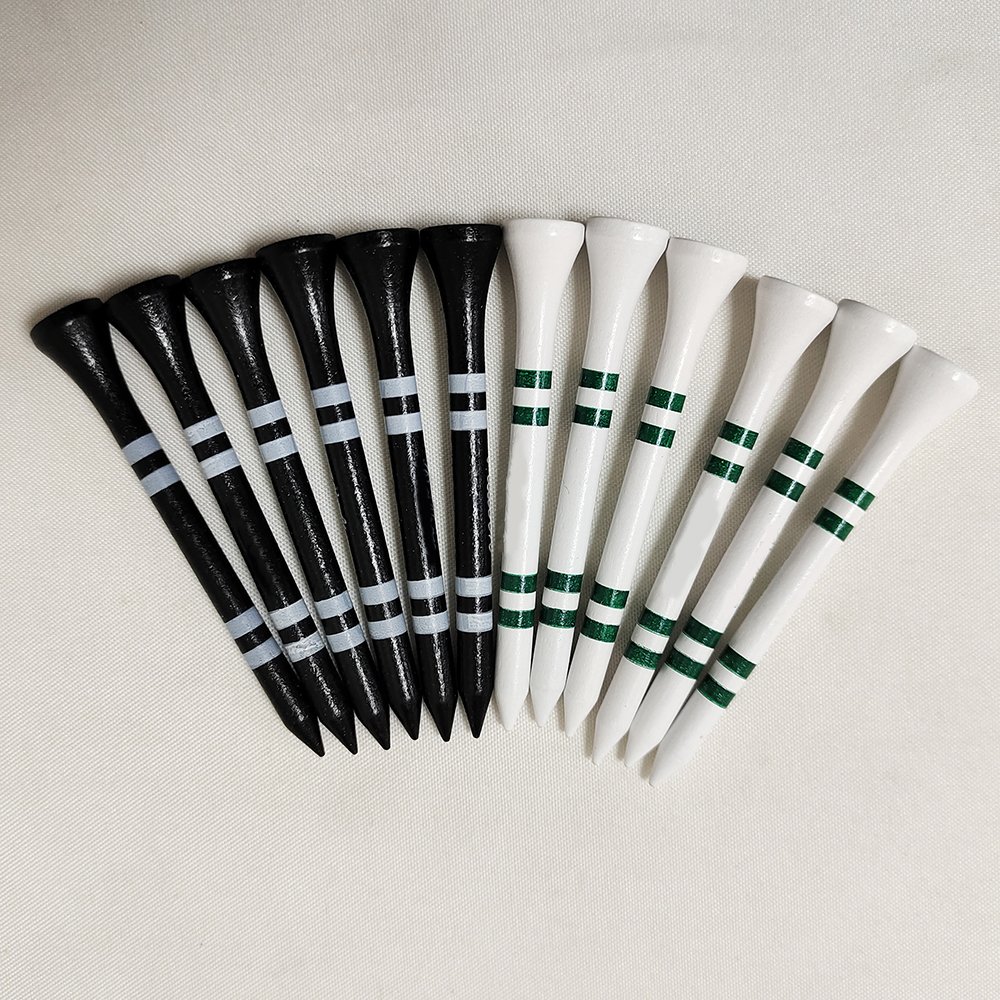 Silk Printing Custom Golf Tees Factory Price Bamboo Bulk Packing Wooden Golf Tee Specialized Plastic Customized Logo Golf Tee
