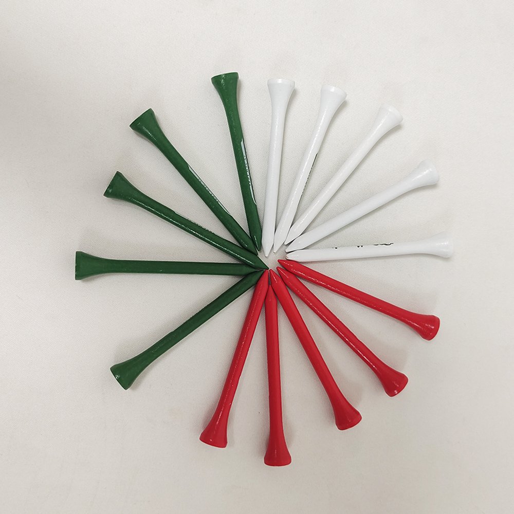 Silk Printing Custom Golf Tees Factory Price Bamboo Bulk Packing Wooden Golf Tee Specialized Plastic Customized Logo Golf Tee