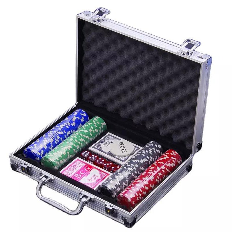 LANDER-MAN Custom Poker Chips Poker Chips Set 1000 piece Poker Chips Casino Set Aluminum Case