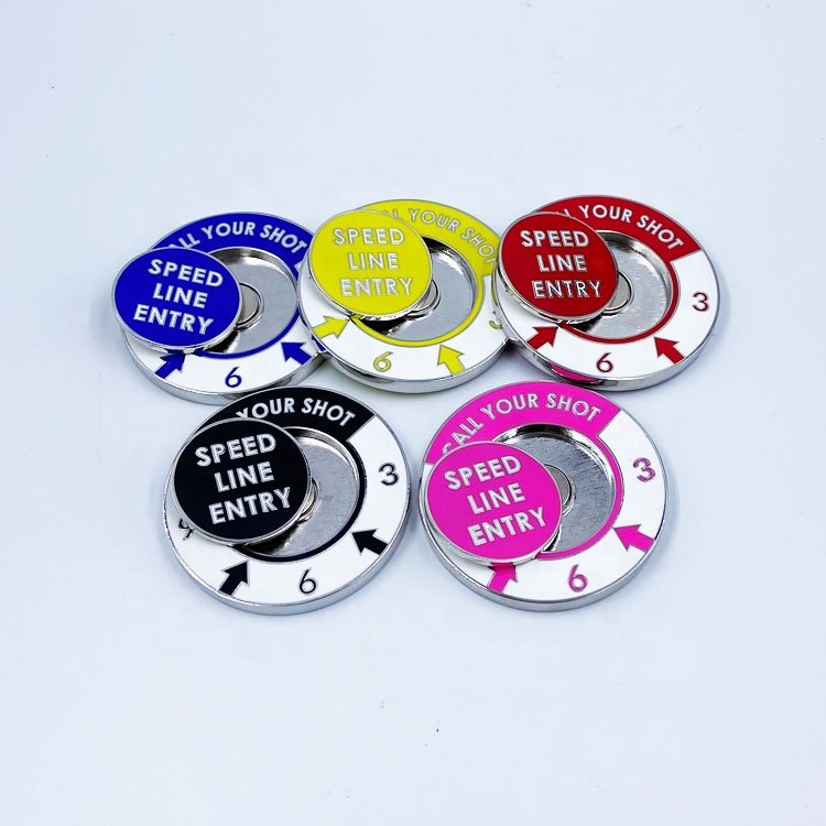 custom golf chip box packing company logo metal poker chip and magnet ball marker