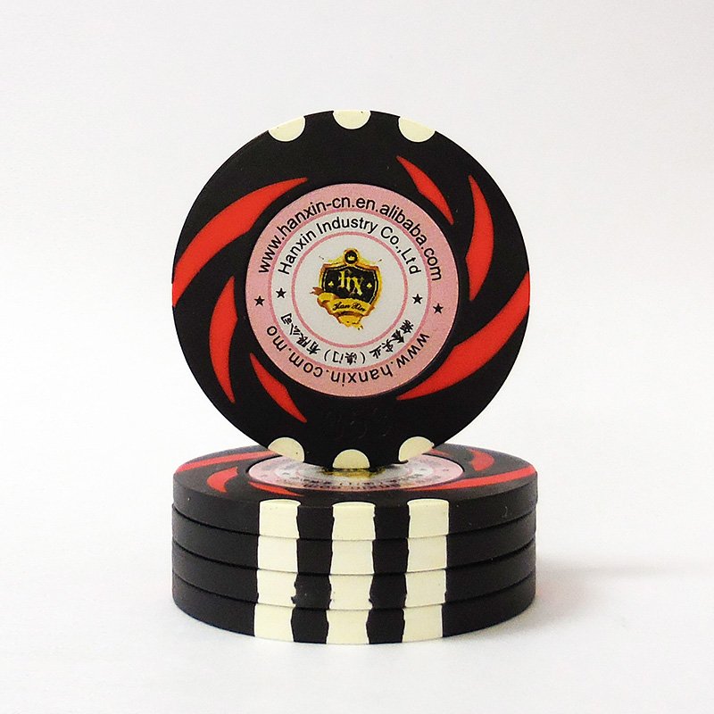 Fast Shipping Clay Poker Chips 45mm Custom Sticker Security Casino Chip