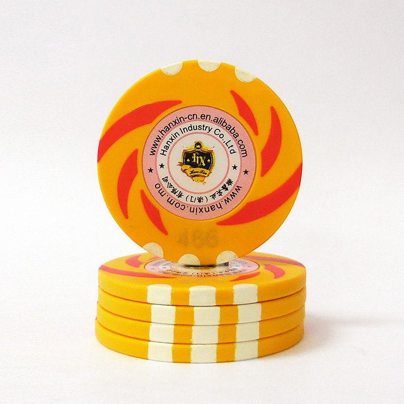 Fast Shipping Clay Poker Chips 45mm Custom Sticker Security Casino Chip