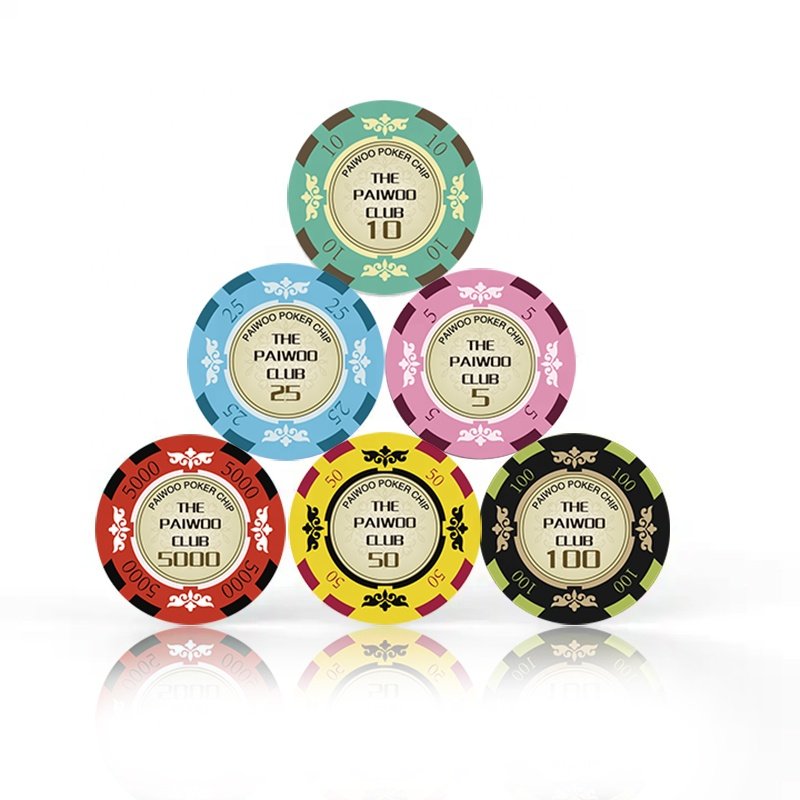 Professional 200pcs Ceramic Poker Chips Set with Storage Case for Casinos