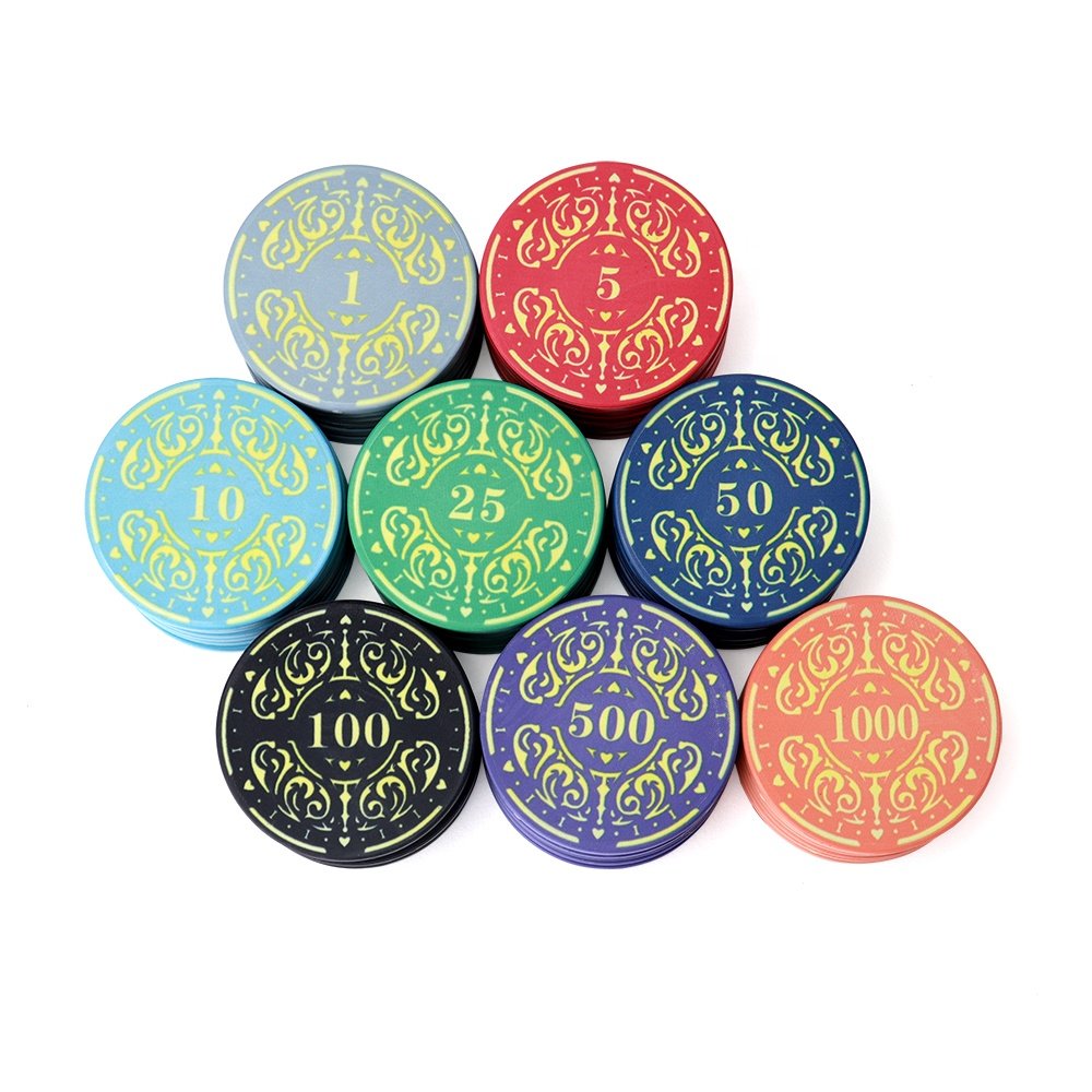 Factory supply 43mm poker chips ceramic 12g with custom logo non stickers colorful chips for other entertainment products