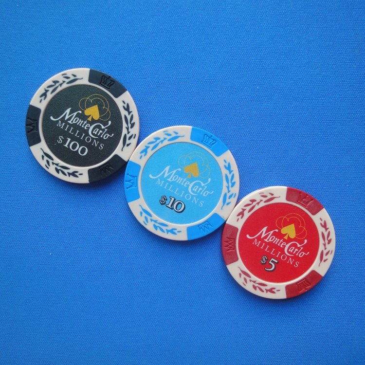 wholesale real monte carlo 14g clay poker chips in stock
