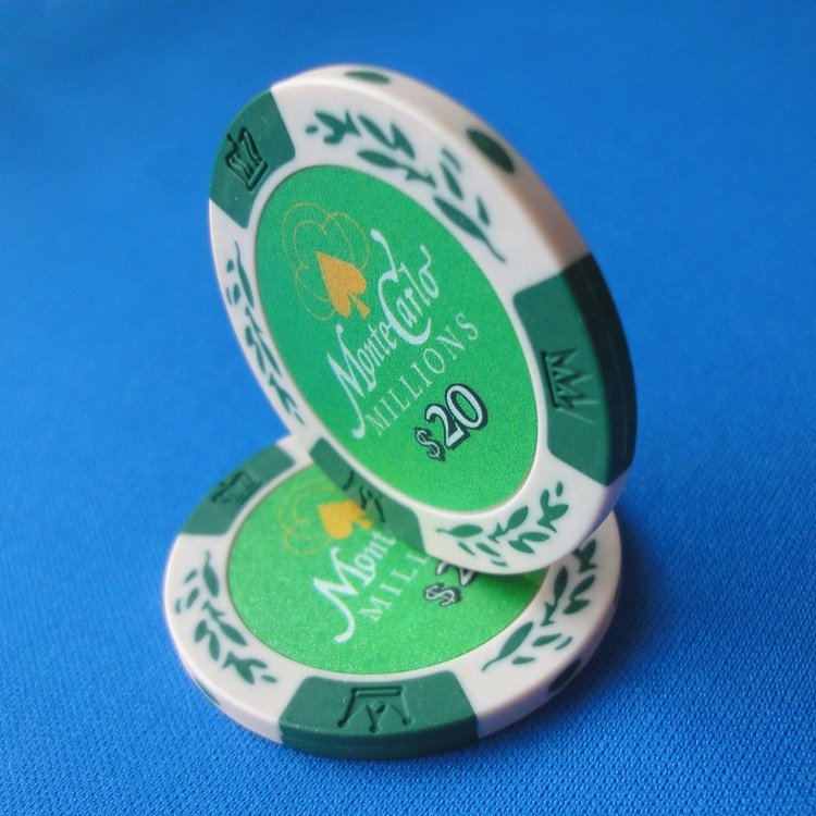 wholesale real monte carlo 14g clay poker chips in stock