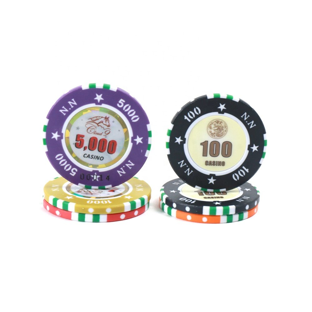 Customized pentagram RFID poker chips casino poker game tokens eco friendly material ceramic chips