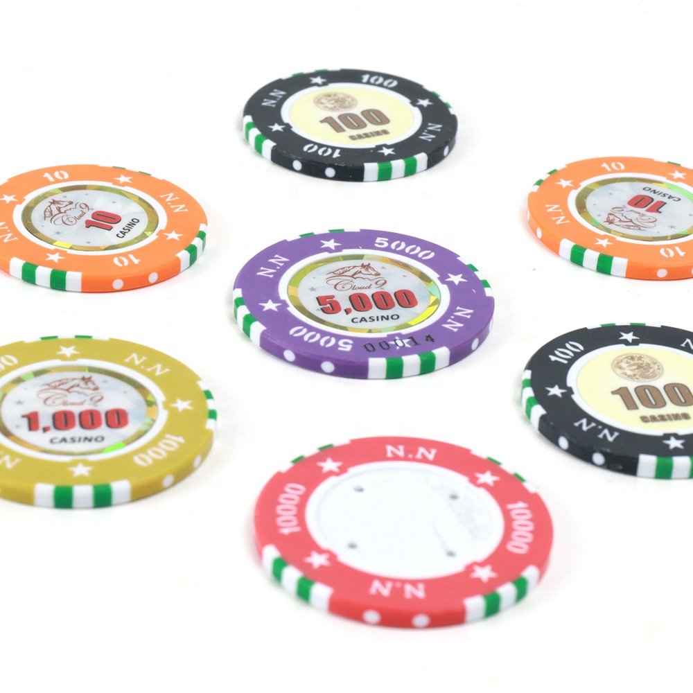 Customized pentagram RFID poker chips casino poker game tokens eco friendly material ceramic chips