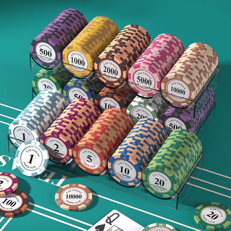 2024 High Quality poker chips Wholesale Personalize Logo Ceramic ABS Clay Poker Chips for Promotion Game