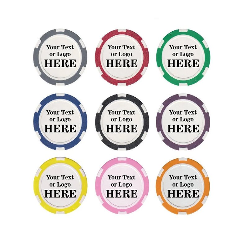 Clay Composite Dice Striped Casino Poker Chips