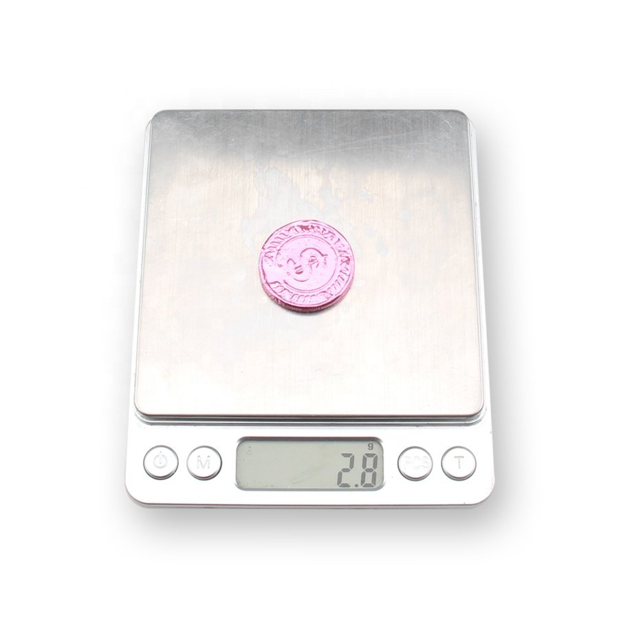 Compound Chocolate Candy With Poker Chip Coin Shape