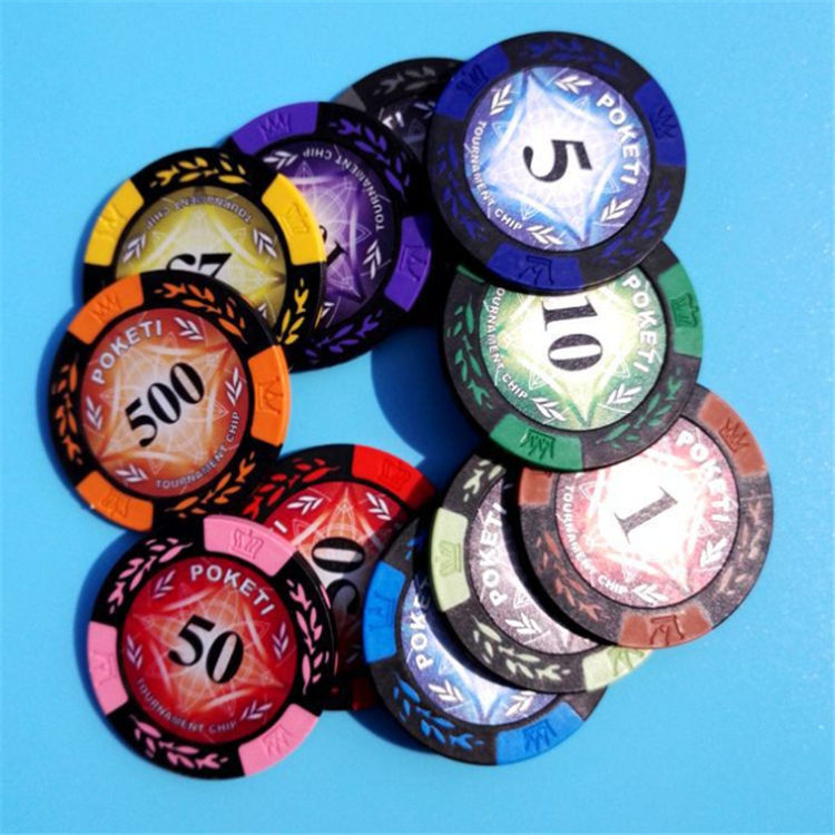 40mm round clay high frequency 13.56mhz casino poker chips rfid