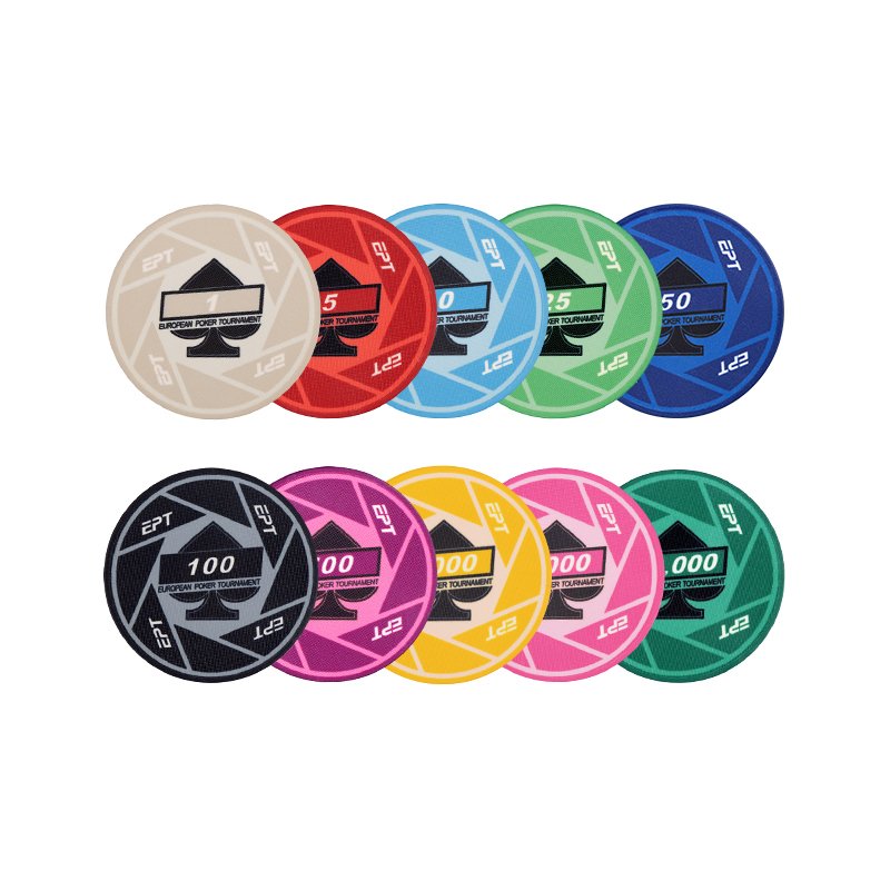 YH Wholesale 39mm poker jeton casino used poker chips texas hold em poker chip set