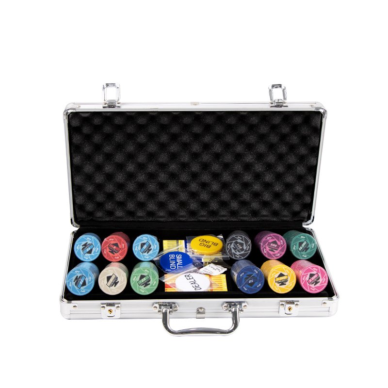 YH Wholesale 39mm poker jeton casino used poker chips texas hold em poker chip set